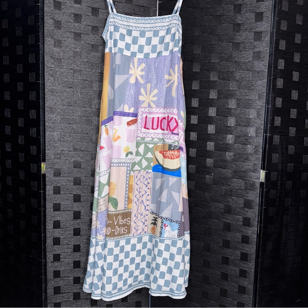 Colorful Patchwork Maxi Dress